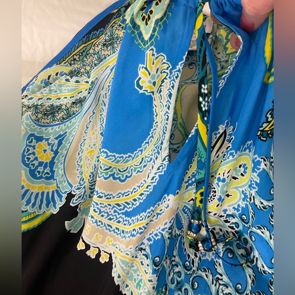 Amazing condition, beautiful long vacation dress with beads! size: L - Picture 7 of 11